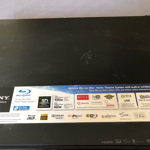 Sony HBD-E570 1000 Watt 3D Blu-ray/DVD Player *No Remote* Tested ✅ - Picture 5 of 8